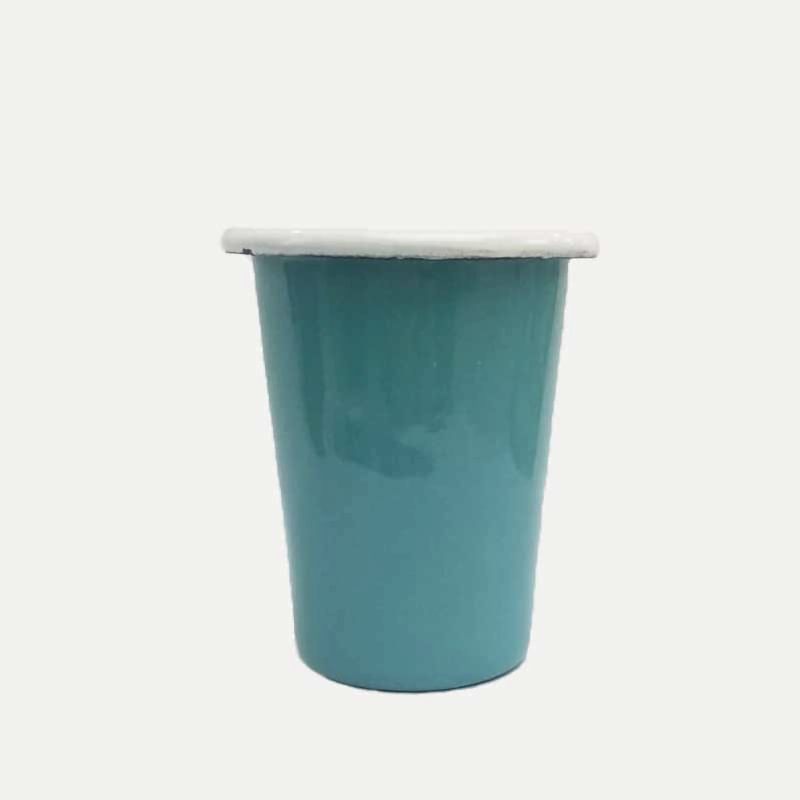 Emaye Konik Bardak Küçük Turkuaz