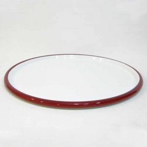 Emaye Pizza Tabağı Kırmızı