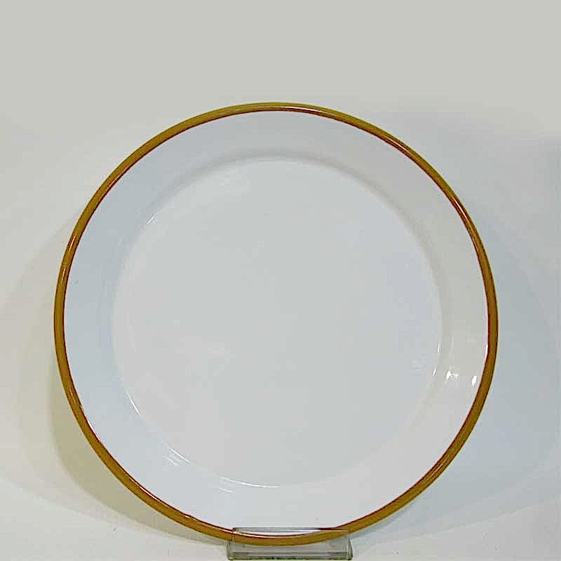 Emaye Servis Tabağı 25 cm Oksit Sarı