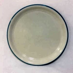 Emaye Sini 40 cm Mavi Çizgili