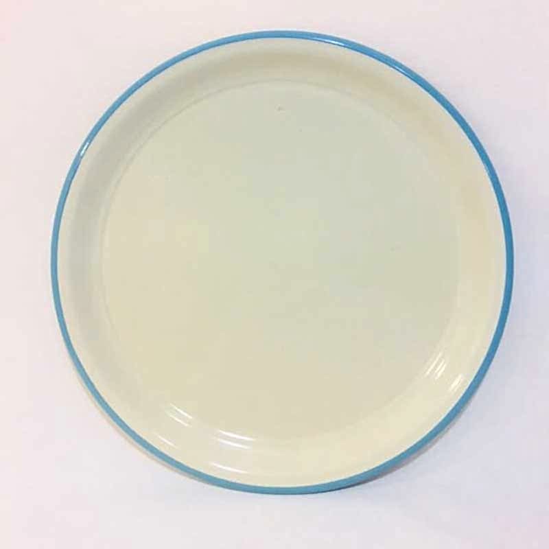 Emaye Sini 40 cm Mavi Çizgili