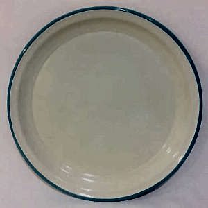 Emaye Sini 45 cm Mavi Çizgili