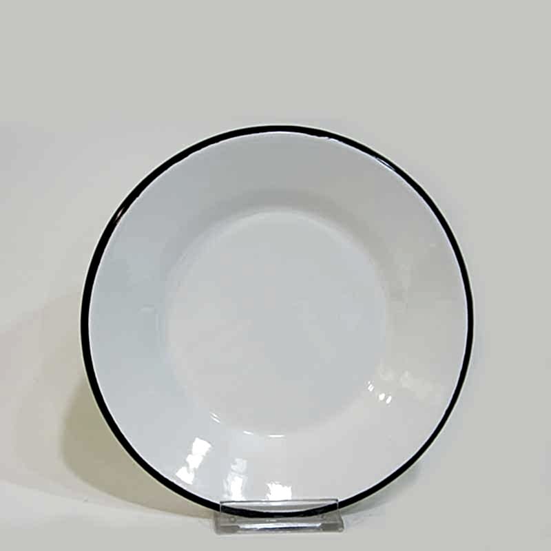Emaye Tabak 21 cm Siyah