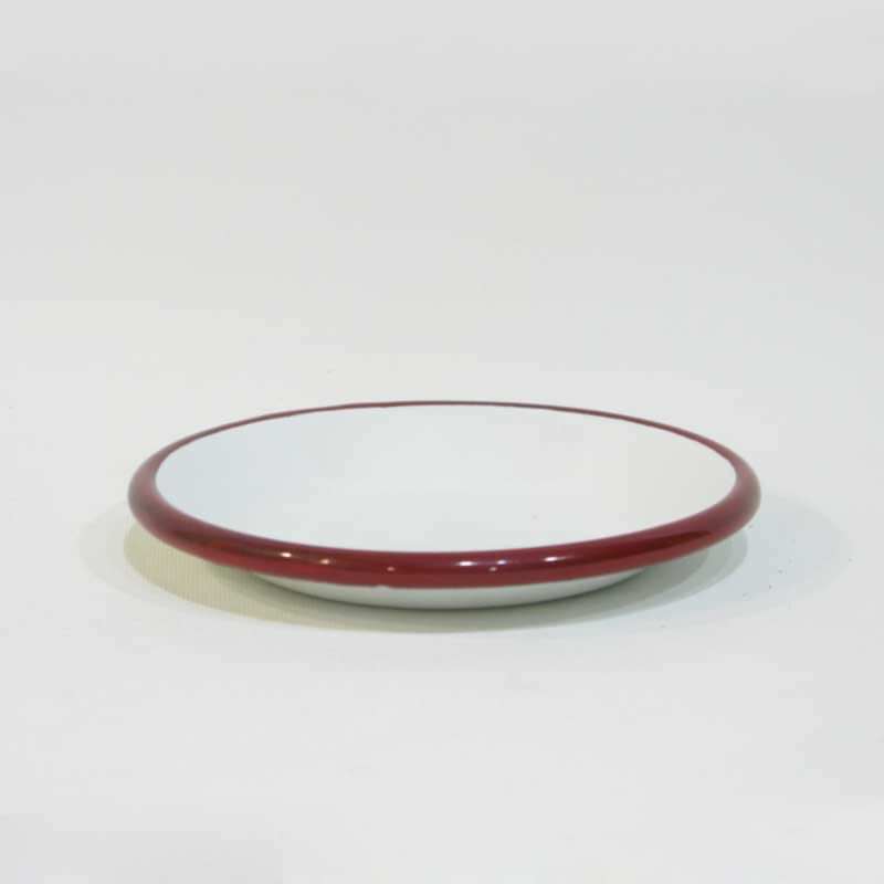 Emaye Tabak 12 cm Kırmızı