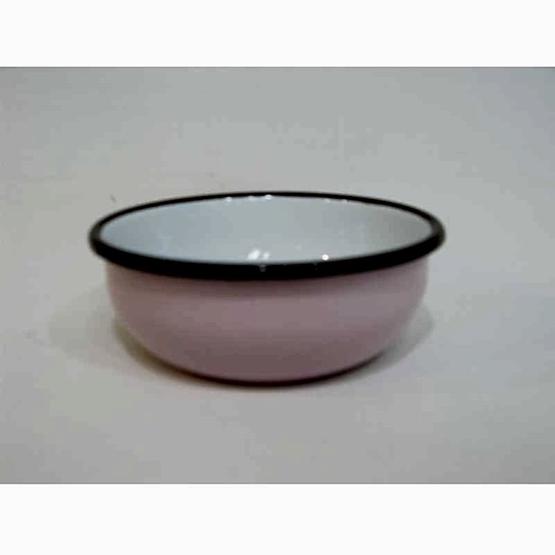 Emaye Kase 14 cm Pembe