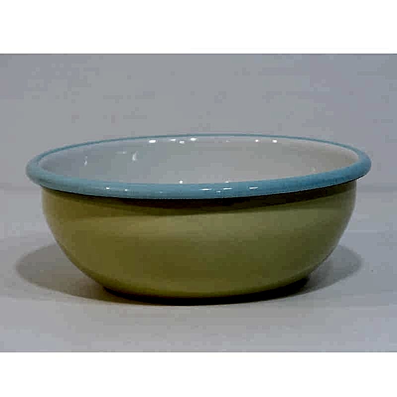 Emaye Kase 16 cm Sarı