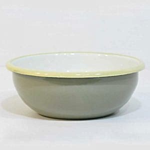 Emaye Kase 16 cm Gri