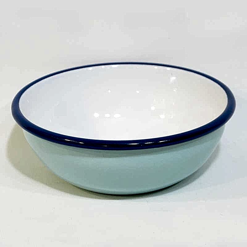 Emaye Kase 16 cm Açık Mavi