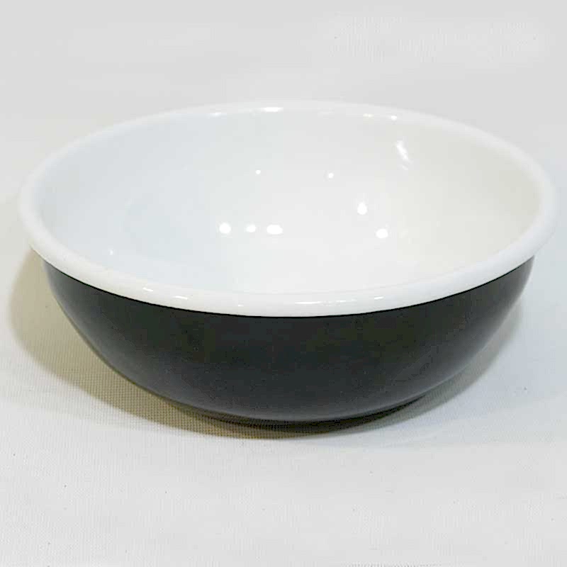 Emaye Kase 16 cm Siyah