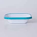 Emaye Mini Kare Meze Tabağı Turkuaz