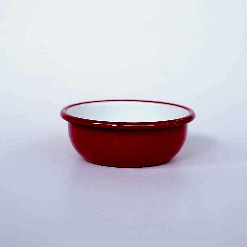 Emaye Kase 12 cm Kırmızı