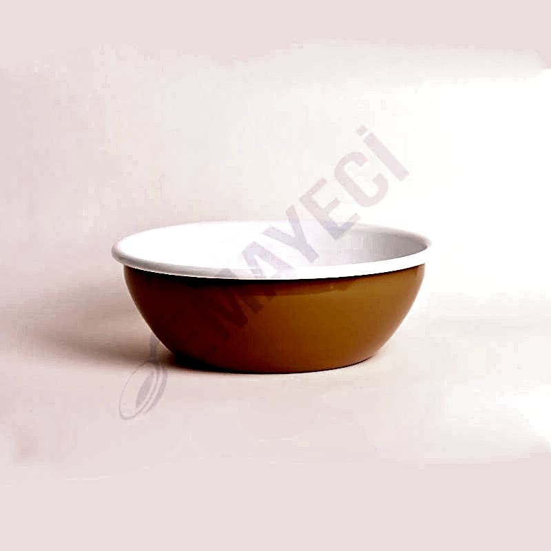 Emaye Kase 26 cm Oksit Sarı