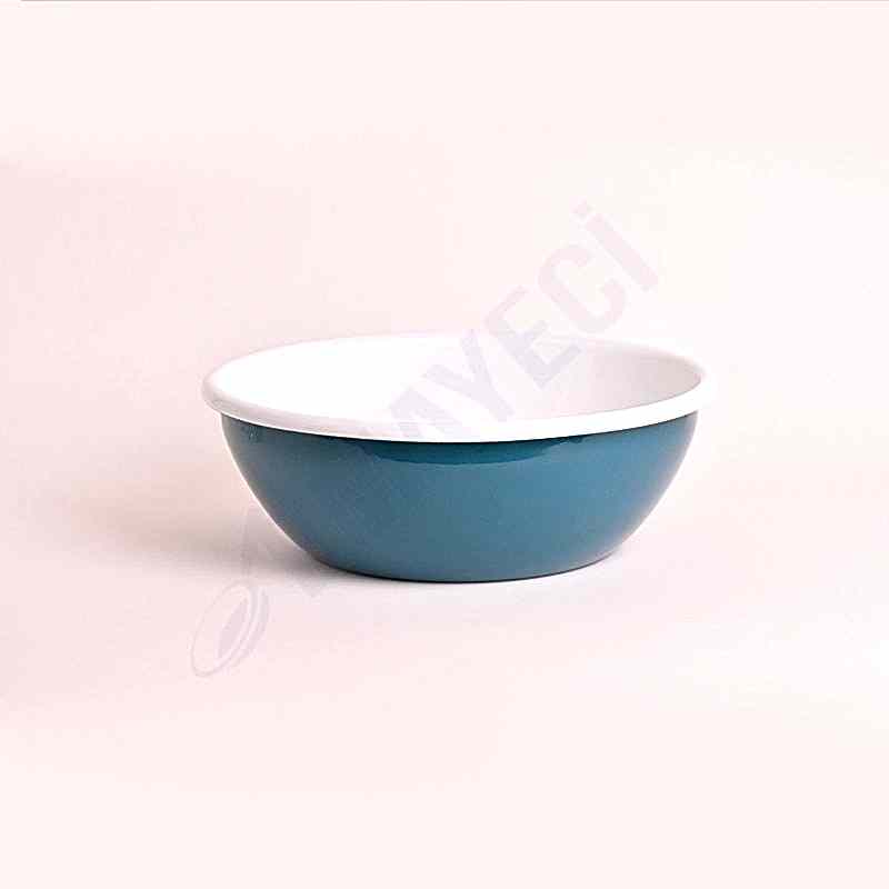 Emaye Kase 26 cm Petrol Yeşili