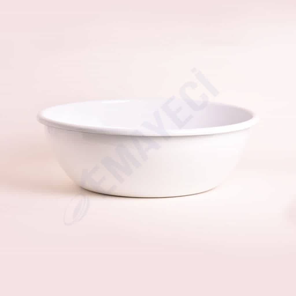 Emaye Kase 32 cm Beyaz