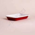 Emaye Meze Tabağı 21 x 16 cm Kiremit