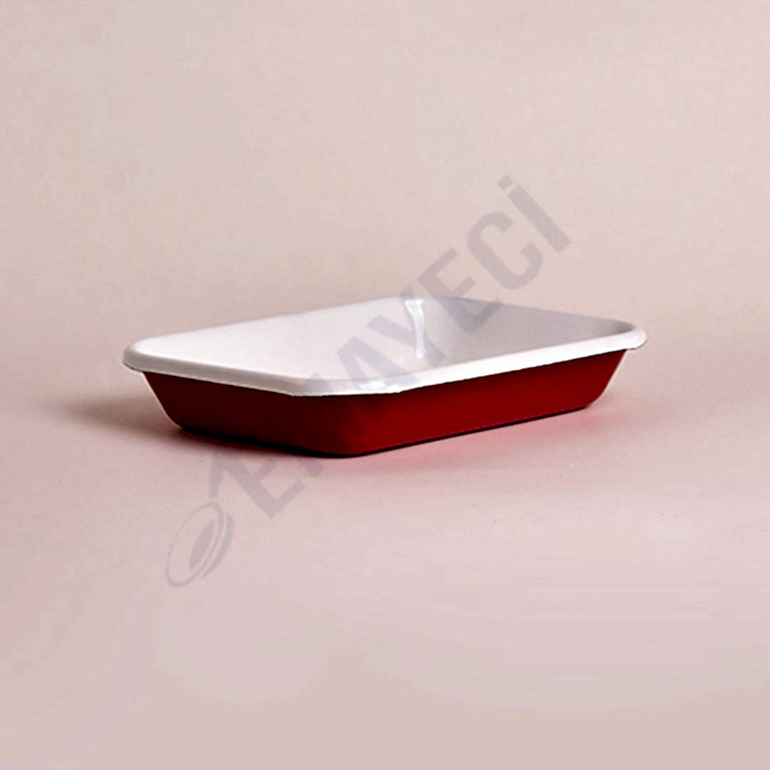 Emaye Meze Tabağı 21 x 16 cm Kiremit