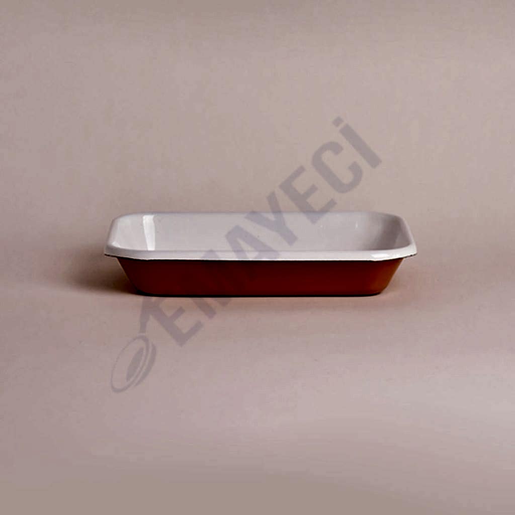 Emaye Meze Tabağı 21 x 16 cm Oksit Sarı