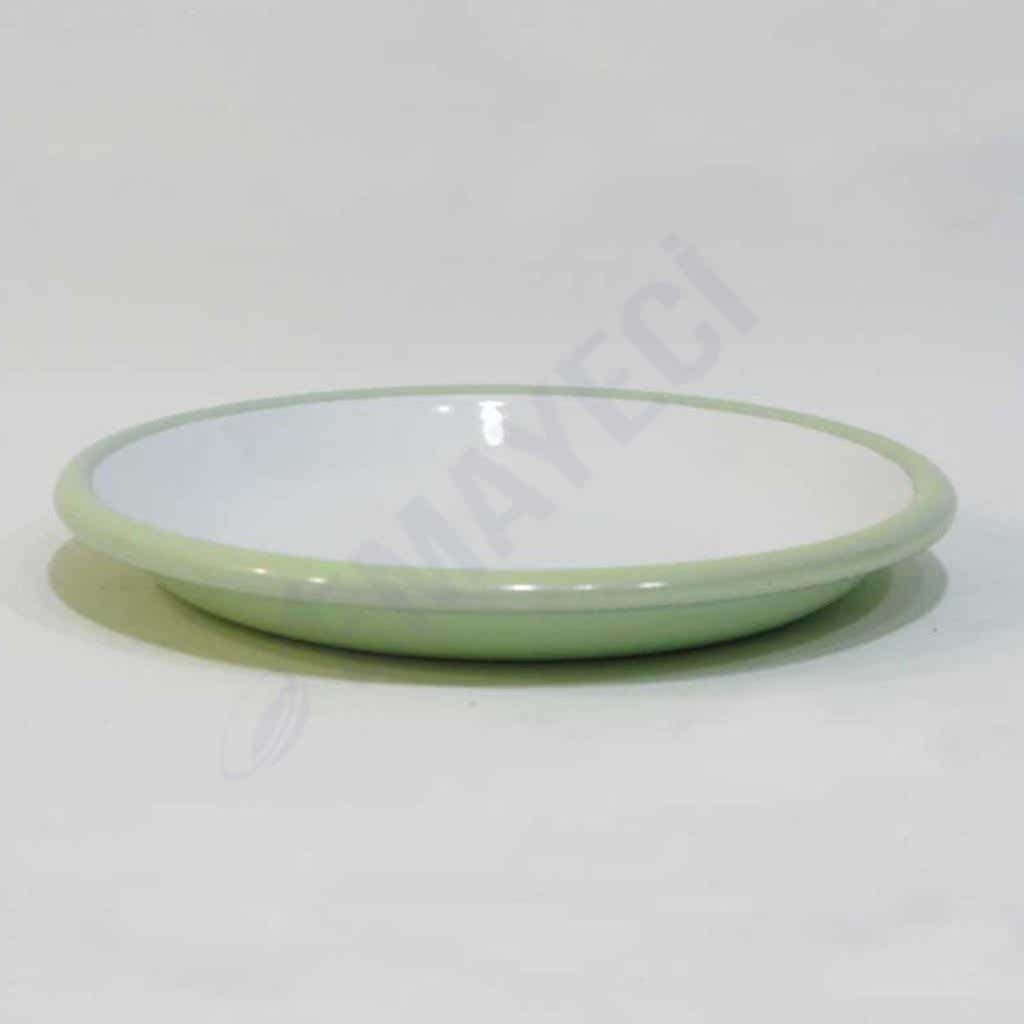 Emaye Servis Tabağı 20 cm Mint Yeşil