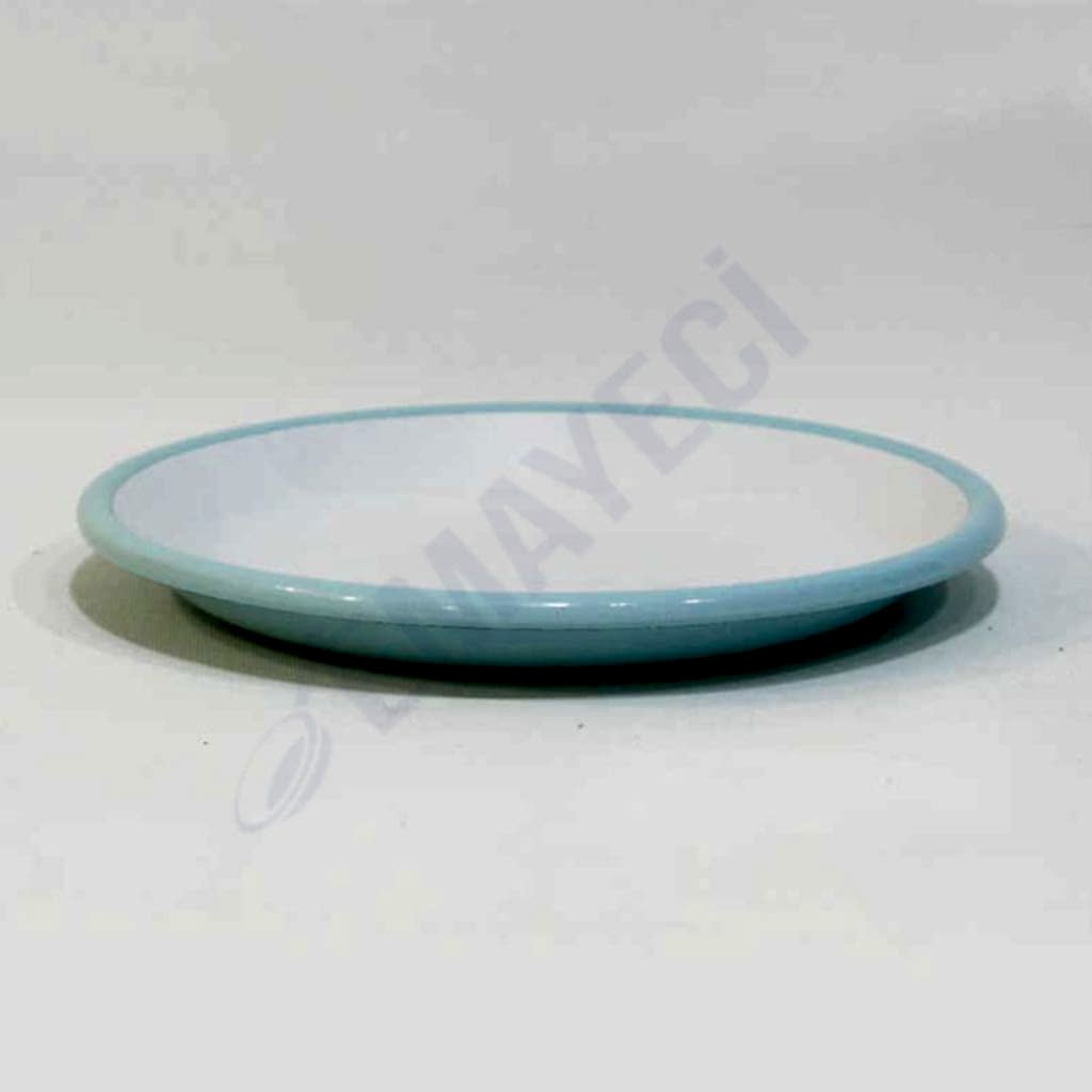 Emaye Servis Tabağı 20 cm Nil Mavi