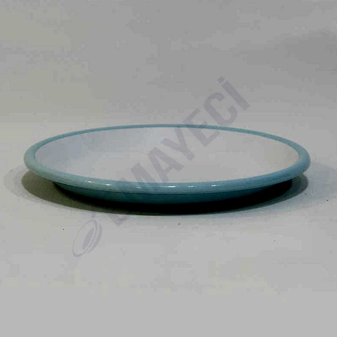 Emaye Servis Tabağı 20 cm Nil Mavi