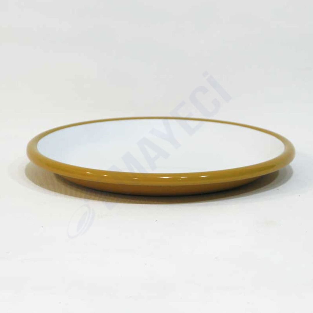 Emaye Servis Tabağı 20 cm Oksit Sarı
