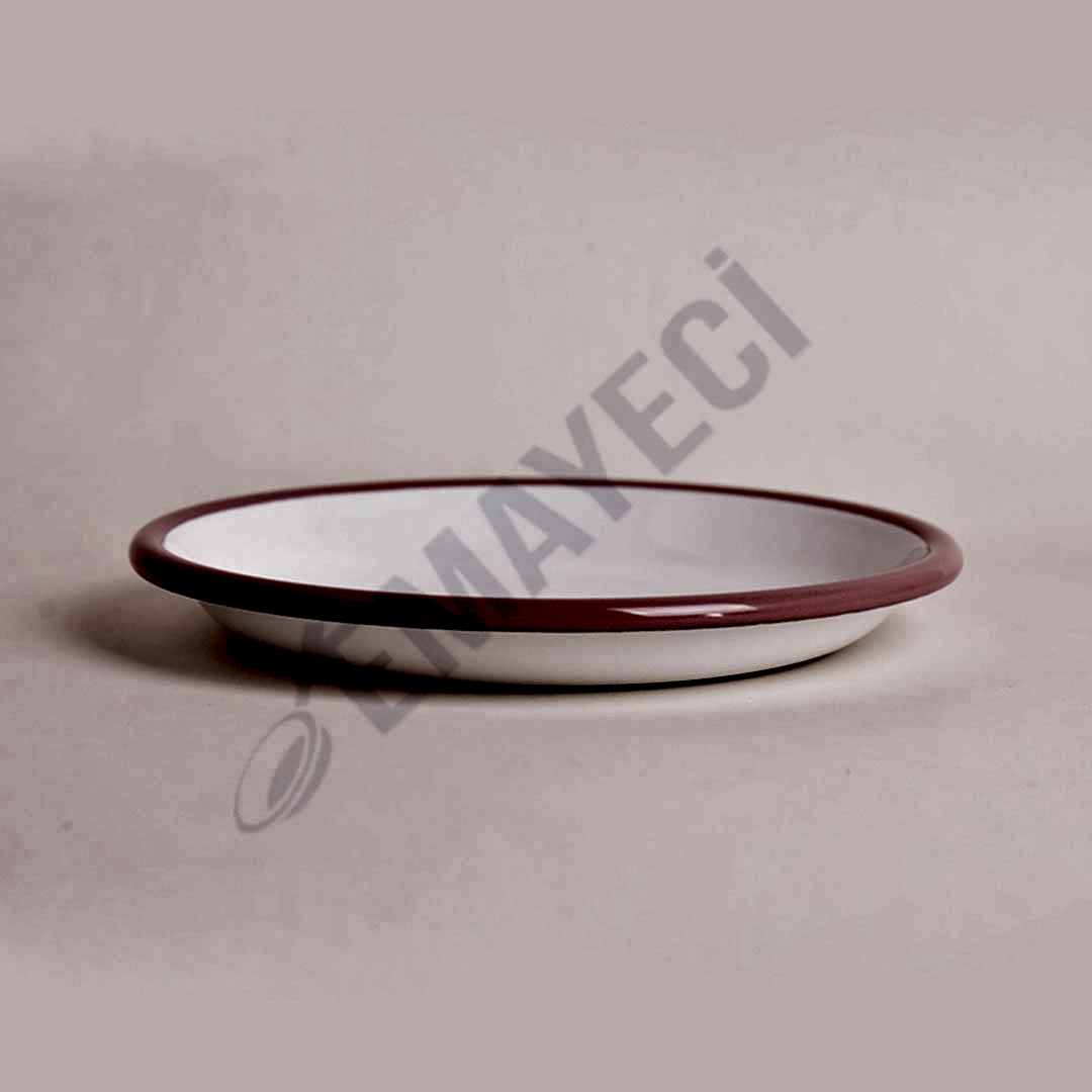 Emaye Servis Tabağı 20 cm Pembe