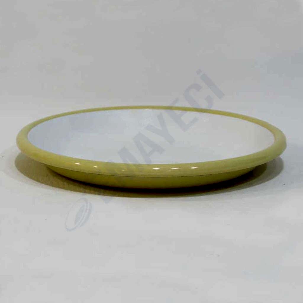 Emaye Servis Tabağı 20 cm Sarı