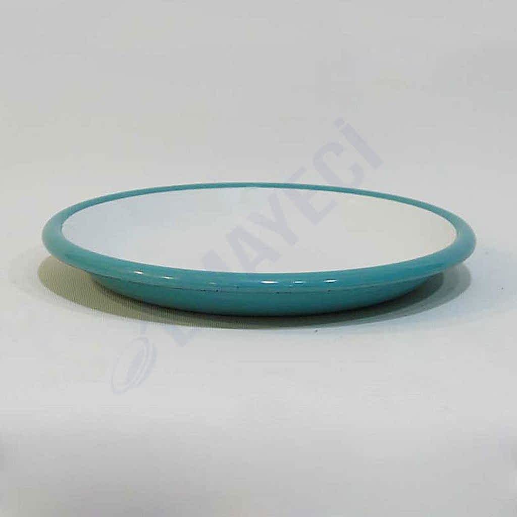 Emaye Servis Tabağı 20 cm Turkuaz