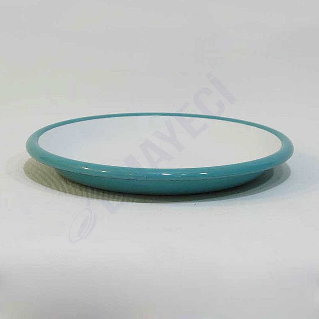 Emaye Servis Tabağı 20 cm Turkuaz
