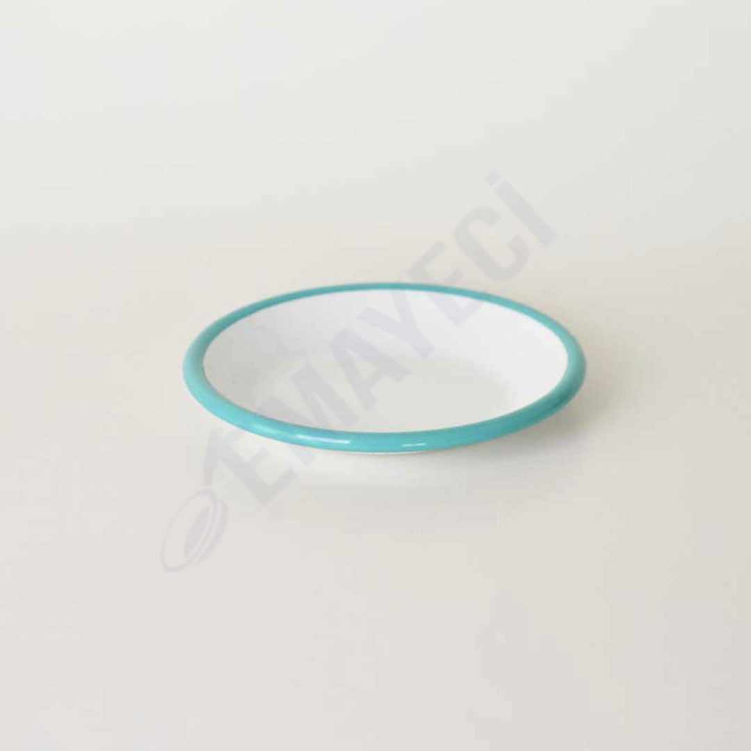 Emaye Tabak 12 cm Turkuaz
