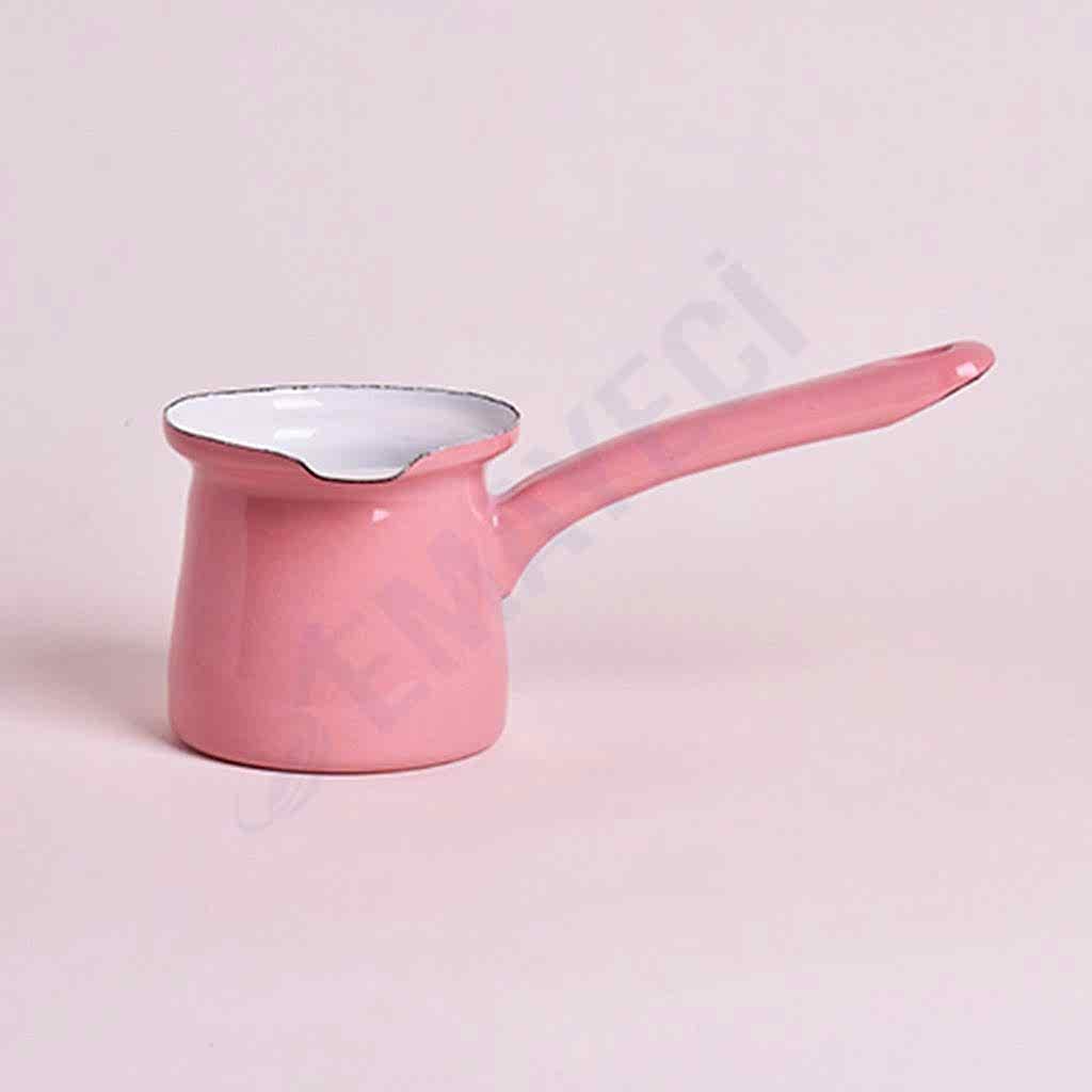Emaye Cezve Pembe