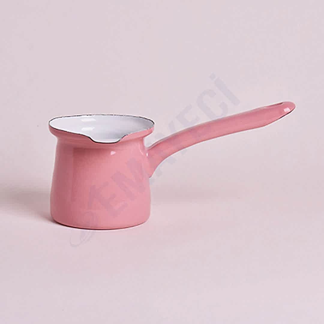 Emaye Cezve Pembe
