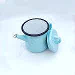 Emaye Demlik 500 ml Nil Mavi