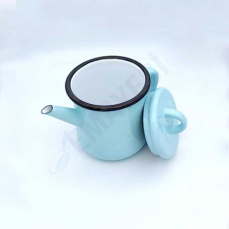Emaye Demlik 500 ml Nil Mavi