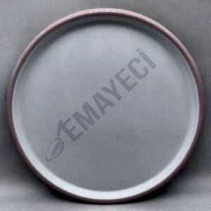 Emaye Pizza Tabağı 32 cm Pembe