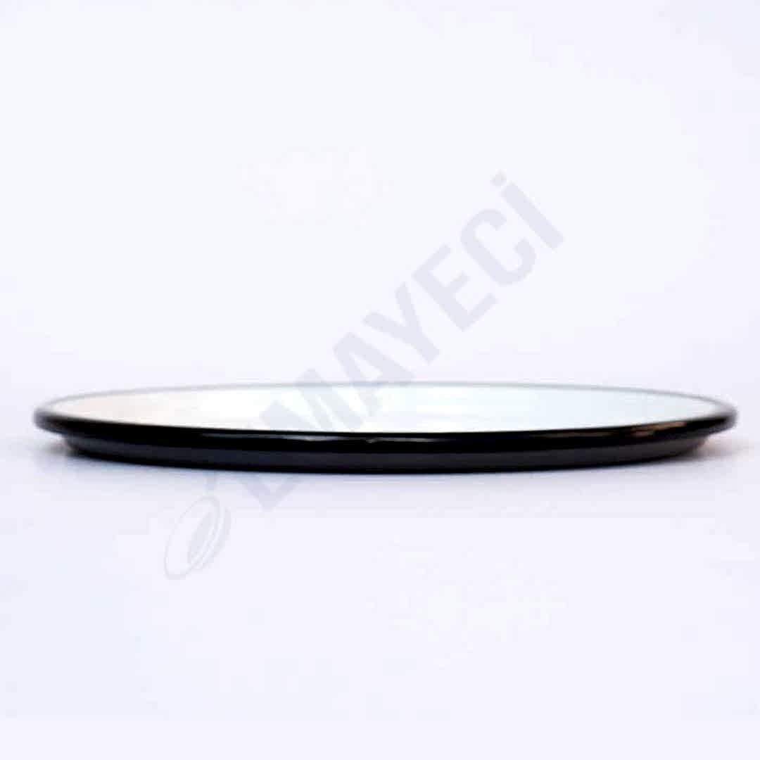 Emaye Pizza Tabağı 28 cm Gri