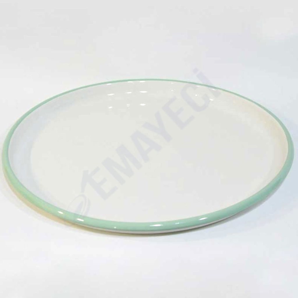 Emaye Pizza Tabağı Nil Yeşili