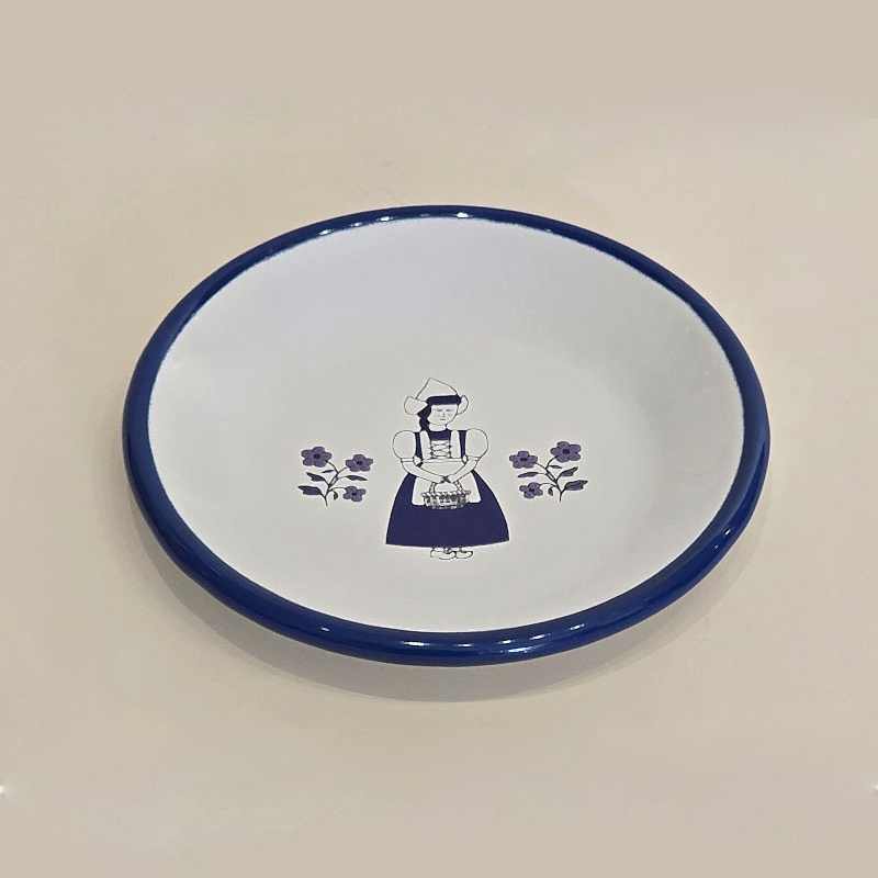 Emaye Tabak 12 cm Etnik Desen